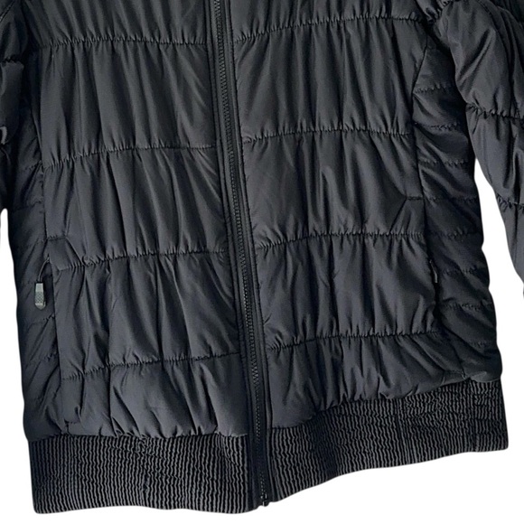 COLUMBIA WOMEN’S OMNI HEAT BLACK QUILTED BOMBER JACKET POCKETS | LARGE - Picture 12 of 12